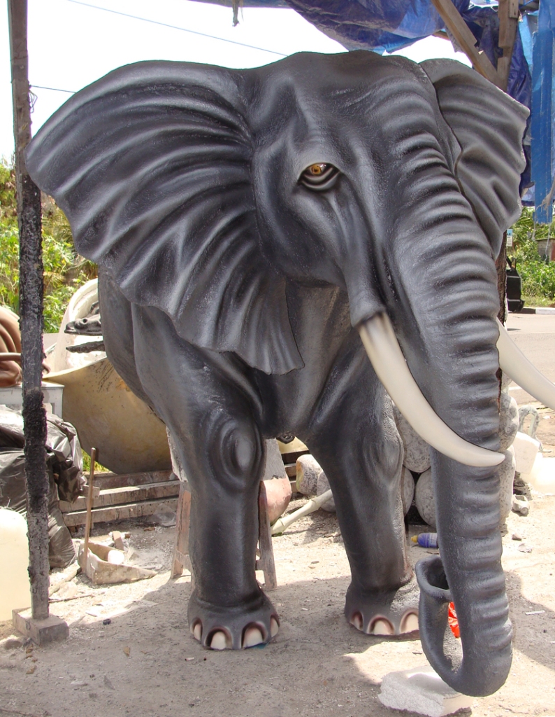  Jual Patung Gajah  Unik Bahan Fiber Di Bali FB029 JUAL  PATUNG  